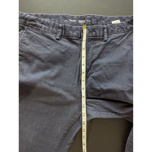Old Navy Mens Navy Ultimate Slim Built-In Flex Pants Size 34/32 Career Office - Picture 8 of 9